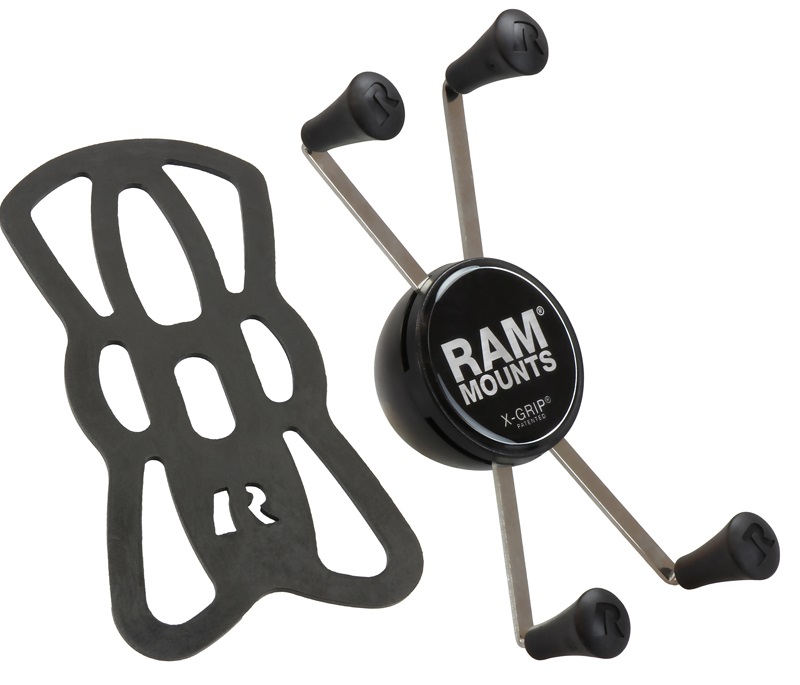 RAM-HOL-UN10BU RAM Mount Universal X Grip IV Spring Loaded Holder for Lrg  Smartphones & Phablets w/ 1.0 Diameter Ball