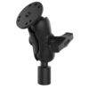 RAM® Short Double Ball Mount with Round Plate and 1/2