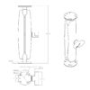 RAM® Double Ball Mount with Two Round Plates - C Size Long