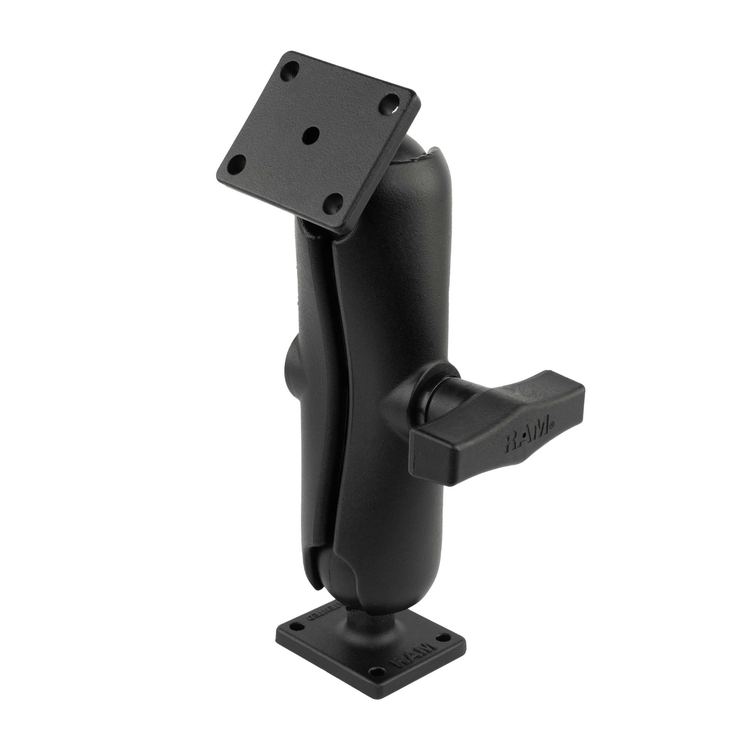 RAM® Double Ball Mount with Rectangle AMPS Plates - C Size Medium - The ...