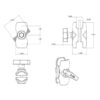 RAM® Double Socket Arm - C Size Short