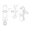 RAM® Double Socket Arm - C Size Medium