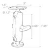 RAM® Drill-Down Double Ball Mount for Humminbird Helix 5 - Medium