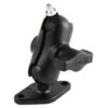 RAM® Double Ball Mount with Diamond Plate and 1/4