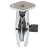 RAM® Chrome Double Socket Arm with Diamond Plate - Medium Arm