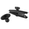 RAM® Double Socket Arm with Round Plate - B Size Long