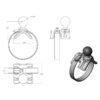 RAM® Strap Hose Clamp Mount with 1/4