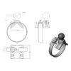 RAM® Strap Hose Clamp Ball Base 1