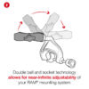 RAM® Yoke Clamp Mount for Apple iPad mini (A17 Pro) & mini 6