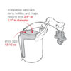 RAM® Level Cup 16oz Drink Holder with U-Bolt Base - .5