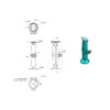 RAM® Double Ball Drill-Down Mount with Diamond Plate - Long