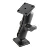 RAM® Drill-Down Double Ball Mount with Rectangle AMPS Plates - Medium