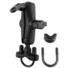 RAM® Handlebar U-Bolt Double Ball Mount with 9mm Hole - Medium