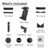 RAM® Quick-Grip™ Pro XL Phone Mount with Handlebar U-Bolt Base - Short