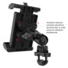 RAM® Quick-Grip™ Pro XL Vibration Damping Phone Mount with U-Bolt Base
