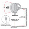 RAM® Handlebar U-Bolt Mount with LED Spotlight
