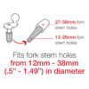RAM® Motorcycle Fork Stem Mount with Universal Action Camera Adapter