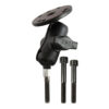 RAM® Handlebar Clamp Mount with M8 Bolts and Round Plate - Short