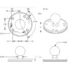 RAM® Round Plate with Ball - B Size