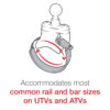 RAM® ATV/UTV Rail Mount with Tough-Ball™ 1/4