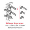 RAM® Finger-Grip™ Universal Holder with 3