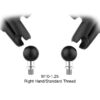 RAM® Tough-Mirror™ Kit with M10-1.25 Bases - Medium Arm
