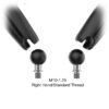 RAM® Tough-Mirror™ Kit with M10-1.25 Bases - Long Arm
