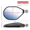 RAM® Tough-Mirror™ Kit with M10-1.25 Bases + M10-1.5 Adapters - Long Arm