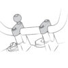 RAM® Motorcycle Handlebar Clamp Base with M8 Bolts