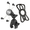 RAM® X-Grip® Large Phone Mount with Tough-Claw™ Small Clamp Base - Short