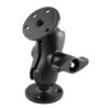 RAM® Double Ball Mount with Two Large Round Plates - D Size Short