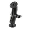 RAM® Double Ball Mount with Two Large Round Plates - D Size Medium