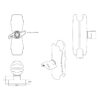 RAM® Double Socket Arm - D Size Medium