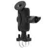 RAM® Double U-Bolt Rail Mount with Round AMPS Plate