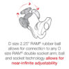 RAM® Bronze Round AMPS Plate with Ball