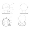 RAM® Round AMPS Plate with Ball