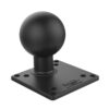 RAM® Steel Reinforced 100x100mm VESA Plate with Ball - E Size