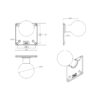 RAM® 100x100mm VESA Plate with Ball - E Size