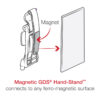 GDS® Hand-Stand™ Magnetic Hand Strap and Kickstand for Tablets