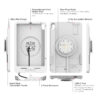 IntelliSkin® Thin-Case™ for iPad mini 6 & A17 Pro (Rear Pogo Pads) Gray
