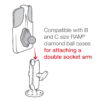 RAM® Form-Fit Cradle for Apple iPhone 12 Pro Max & 13 Pro Max