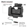 RAM® Key-Locking USB-C Powered Dock for Tab Active5 Pro & 4 Pro