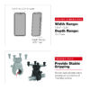 RAM® X-Grip® Phone Mount with Low-Profile Medium Tough-Claw™