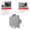 RAM® Power + Data Locking Dock for Zebra ET8x 2-in-1 Tablet