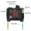 RAM® Power + Data Locking Dock for Zebra ET6x - Heated Pins