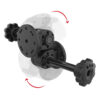 RAM® Dual Straight Pivot Mount with Knob