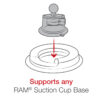 RAM® Portable Friction Dashboard Base