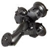 RAM® Twist-Lock™ Triple Suction Cup Mount with Round Plate