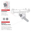 RAM® Low-Profile Tough-Claw™ Small Clamp Mount