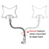RAM® Tablet Mount for Wheelchairs with Quick Release & Swivel Feature